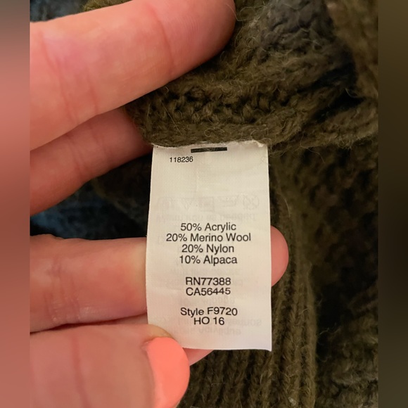 Green Madewell wool sweater Sz Small - Picture 3 of 4